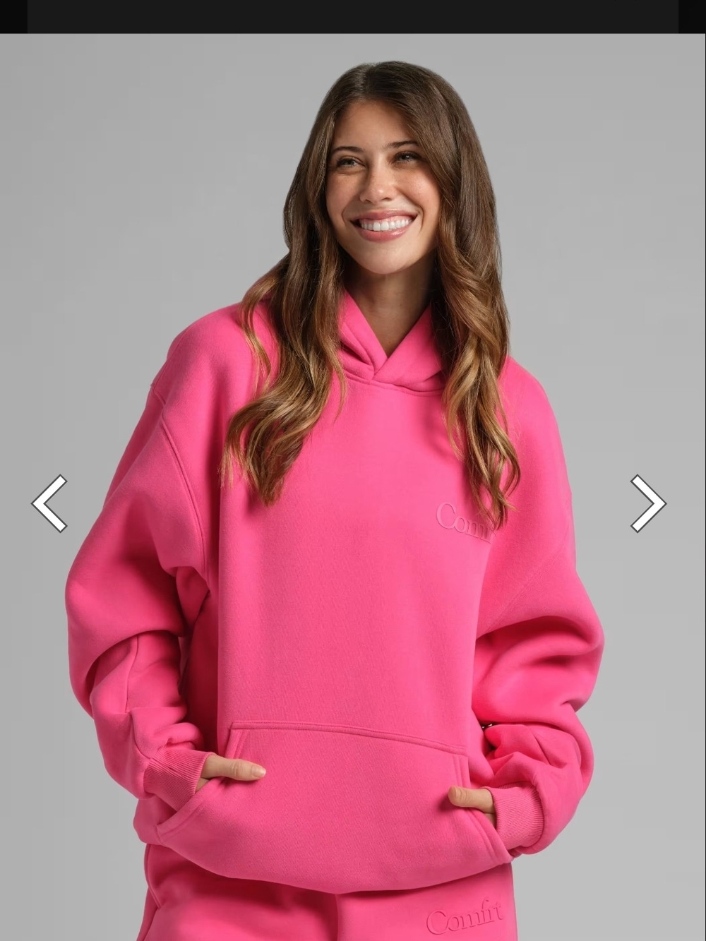 Comfort-Blend Women's Hot Pink Hoodie - Brand: